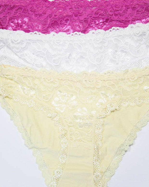 Pack of 3 Cotton Net Panty – AF-103 – Mix Colors