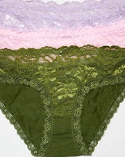 Pack of 3 Cotton Net Panty – AF-103 – Mix Colors