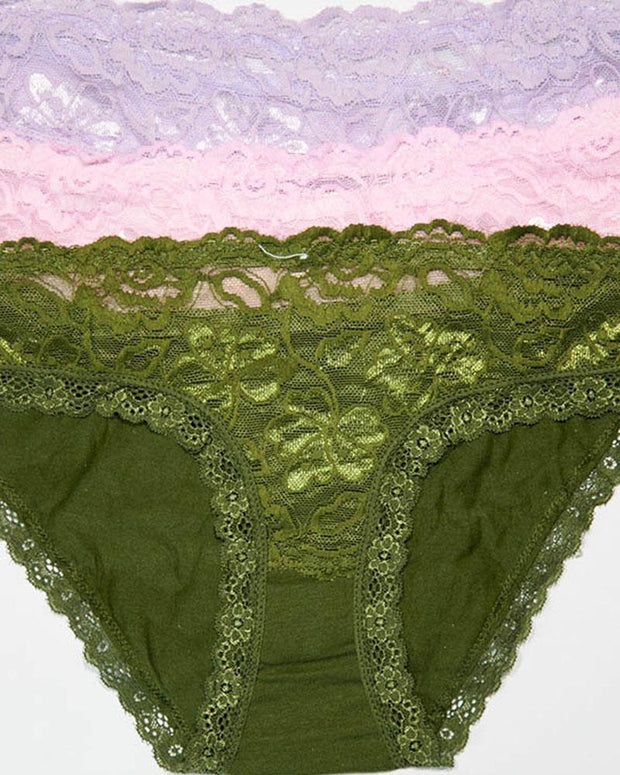 Pack of 3 Cotton Net Panty – AF-103 – Mix Colors