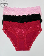 Pack of 3 Cotton Net Panty – AF-103 – Mix Colors