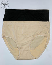 Pack of 2 Women Soft Cotton Brief – AF-112 – Mix Colors