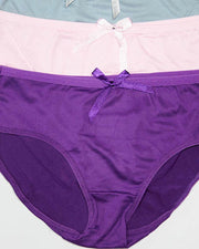 Pack of 3 Women Soft Cotton Brief Panty – AF-114 – Mix Colors