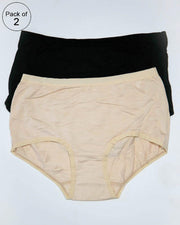 Pack of 2 Womens Plain Panties – AF-121 – Mix Colors