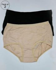 Pack of 2 Womens Plain Panties – AF-121 – Mix Colors