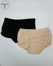 Pack of 2 Womens Plain Panties – AF-121 – Mix Colors