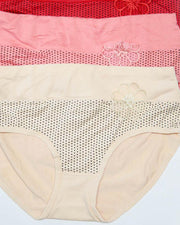 Pack of 3 Womens Polka Dotted Panties – AF-122 – Mix Colors