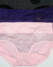 Pack of 3 Womens Polka Dotted Panties – AF-122 – Mix Colors