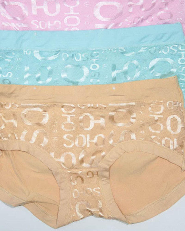 Pack of 3 Womens Fancy Panties – AF-123 – Mix Colors