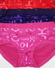 Pack of 3 Womens Fancy Panties – AF-123 – Mix Colors