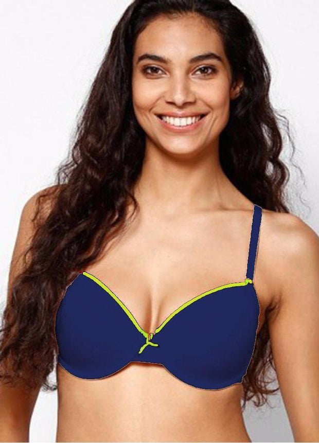Royal Blue Single Padded Bra & Panty Set with Removable Straps - Online  Shopping in Pakistan - Online Shopping in Pakistan - NIGHTYnight