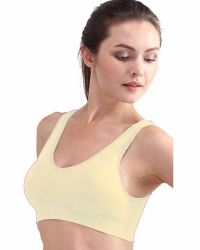 Air Bra in Pakistan - Light Yellow - Non Wired & Single Padded - 2B-119 - Bras - diKHAWA Online Shopping in Pakistan