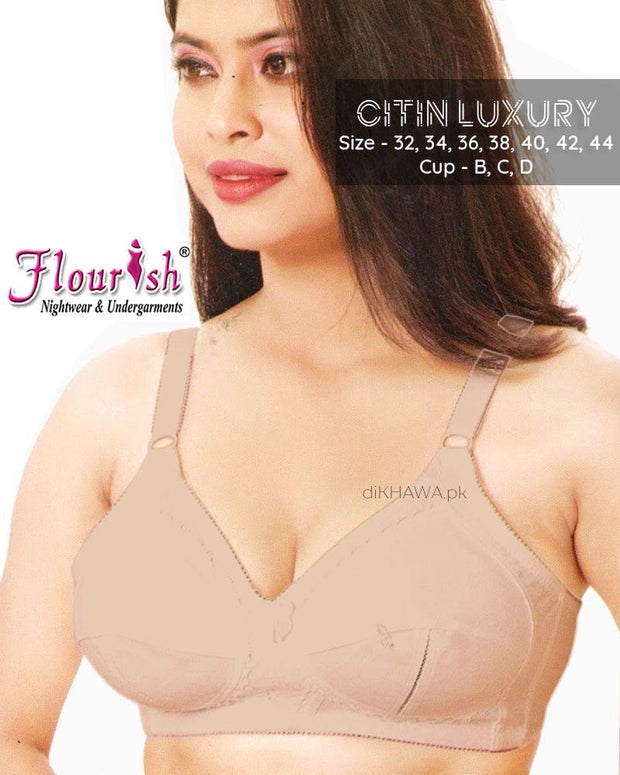 Citin Luxury - Flourish - Skin - Non Padded & Non Wired Cotton Bra