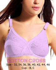 Cotton Cross - Flourish Bra - Non Padded Non Wired Embroidered Cotton Bra