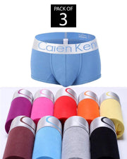 Pack of 3 - Ck Mens Boxers - Colourful - Breathable Mens Boxers