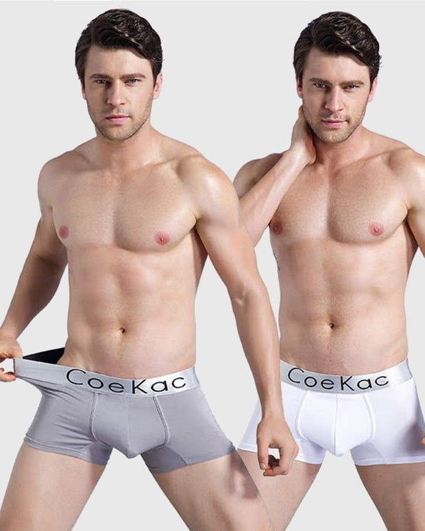 Pack of 4 - Ck Mens Boxers - White & Grey + Mix Colours