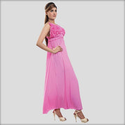 Pink - FL-0024 - Flourish Nightwear - Nighty - diKHAWA Online Shopping in Pakistan