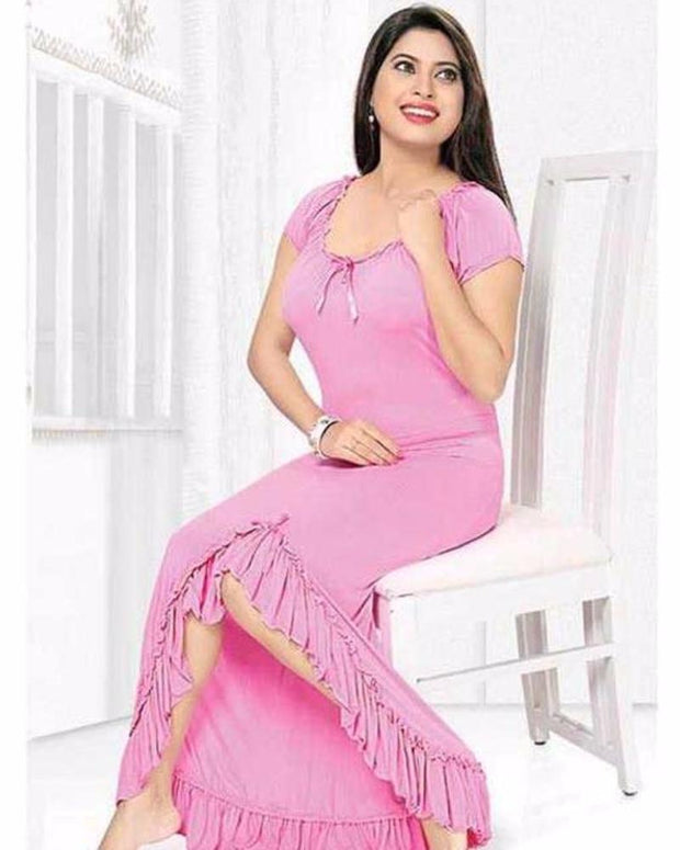 Pink Nighty - FL-0038 - Flourish Nightwear