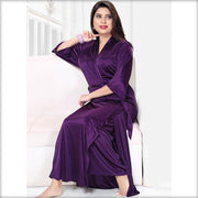 Purple - FL-544 - Flourish Nightwear - Nighty - diKHAWA Online Shopping in Pakistan