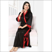 Black - FL-546 - Flourish Nightwear - Nighty Sets - diKHAWA Online Shopping in Pakistan