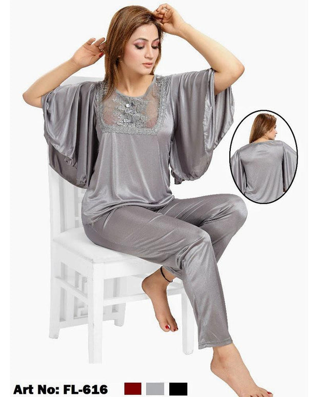 Flourish Nightdress - FL-616 - Ladies Nightdress - diKHAWA Online Shopping in Pakistan