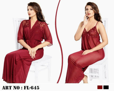 Flourish 2 Pcs Nightwear - FL-645 - Nighty Sets - diKHAWA Online Shopping in Pakistan