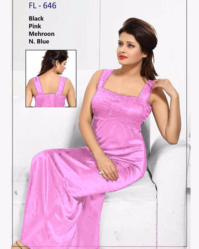 Light Pink Stylish FL-646 - Flourish Exclusive Bridal Nighty Collection