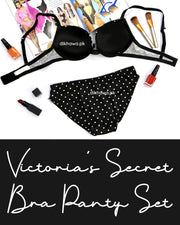 Victoria's Secret - Pushup Bra Panty Sets - Polka Dotted Lace Double Padded Bra