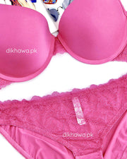 Victoria's Secret - Pushup Soft Padded Bra Panty Set - Plain Bra