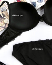 Victoria's Secret - Pushup Soft Padded Bra Panty Set - Plain Bra