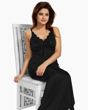 Flourish Nighty FL-603 - 2Pcs Bridal Nighty Set - Long Nighty