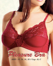 Pleasure Bra - Flourish Bra - Net Soft Jersey Cotton Bra - Non Padded Non Wired Bra