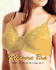 Pleasure Bra - Flourish Bra - Net Soft Jersey Cotton Bra - Non Padded Non Wired Bra