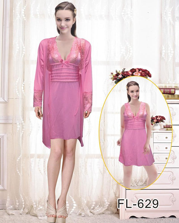Sexy Short Nighty - FL-629- Flourish Sleepwear Nighty