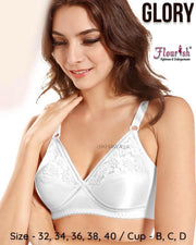 Glory Bra - Flourish Bra - Satin Silk Bra - Non Padded Non Wired Bra