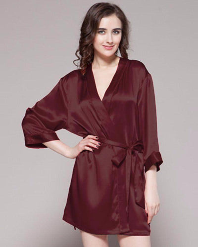 Brown - 100% Polyester Satin Gown - GWN 11 BRW - Ladies Gown - diKHAWA Online Shopping in Pakistan