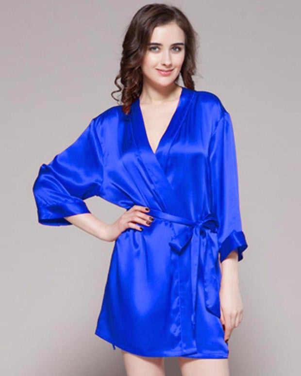 Royal Blue - 100% Polyester Satin Gown - GWN 11 RB - Ladies Gown - diKHAWA Online Shopping in Pakistan