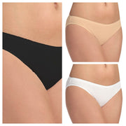 Pack of 3 Hanky Panky Panty - Skin - White - Black - Panty - diKHAWA Online Shopping in Pakistan