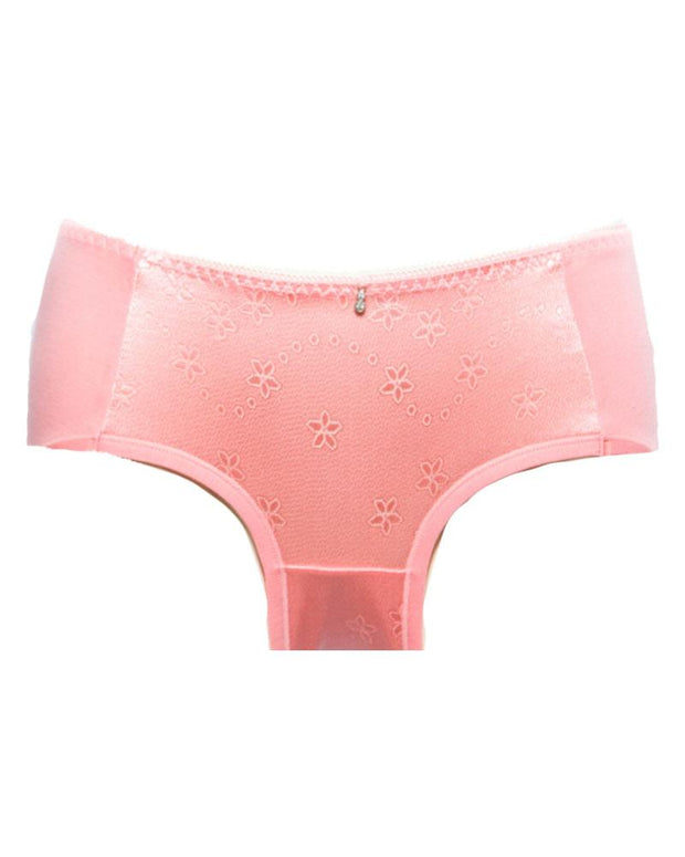Pack of 3 - Embroidered Cotton Panty For Women-KN335