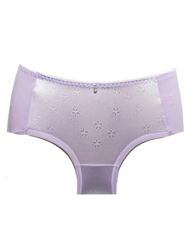 Pack of 5 - Embroidered Cotton Panty For Women