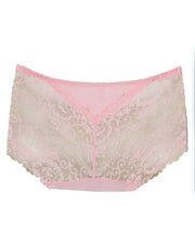 Pack of 5 - Embroidered Cotton Net Panty For Women