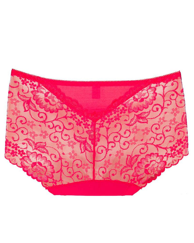 Pack of 5 - Embroidered Cotton Net Panty For Women