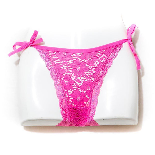 Hot Pink Women's Underwear Sexy Lingerie Lace Bikini Panty Hipster - Panty - diKHAWA Online Shopping in Pakistan