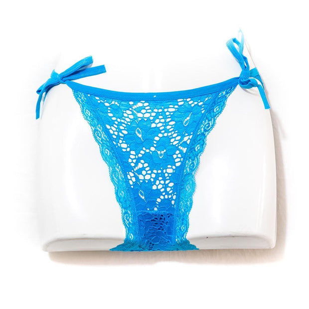 Sky Blue Women's Underwear Sexy Lingerie Lace Bikini Panty Hipster - Panty - diKHAWA Online Shopping in Pakistan