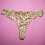 Pack of 3 Panty - Ladies Flower Design Cotton Net Panty