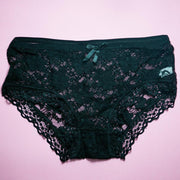 Pack of 3 Mix Design Net Panty - Women Mix Design Net With Lace Panty
