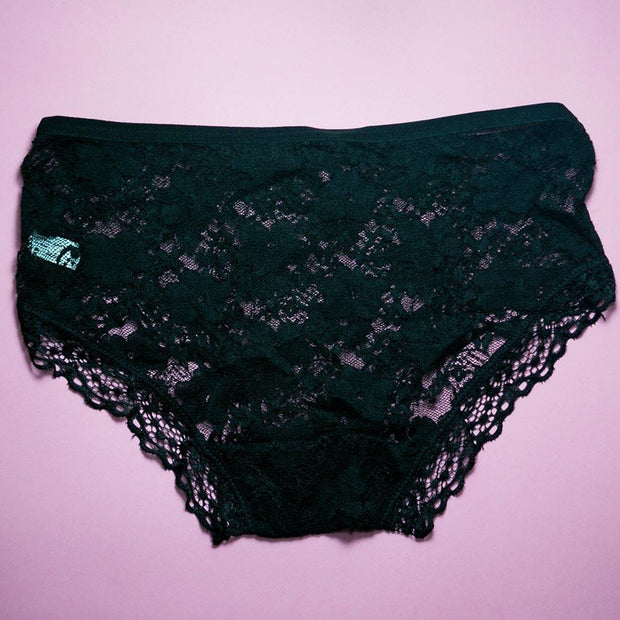 Pack of 3 Mix Design Net Panty - Women Mix Design Net With Lace Panty