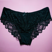 Pack of 3 Net Panty - Women Black Net Panty