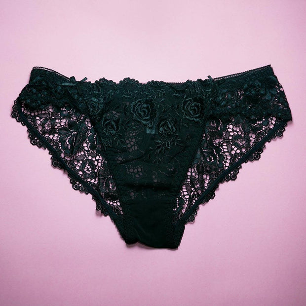 Pack of 3 Net Panty - Women Black Net Panty