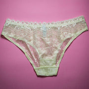 Pack of 3 Mix Design Net Panty - Women Mix Design Net With Lace Panty