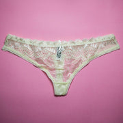 Pack of 3 - Fancy Panties For Women - Black, Skin, White